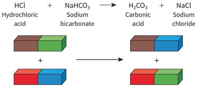 Exchange reactions: schematic representation