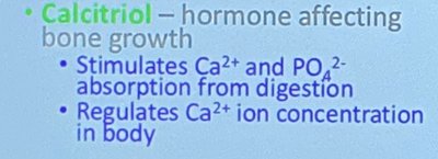 Calcitriol hormone function in calcium and phosphate regulation