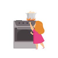 Child withdrawing hand from hot stove (withdrawal reflex)