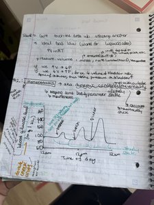 Graph of homeostatic variable over time