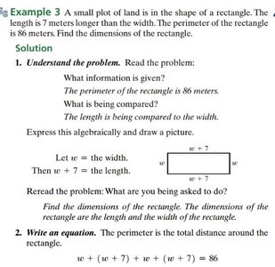 Rectangle with width 18 meters and length 25 meters