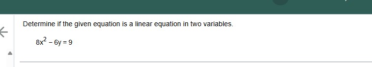 Equation with x squared and y term