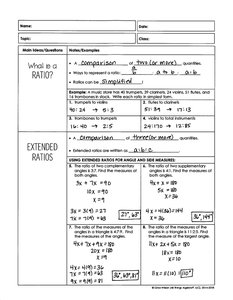 Ratio examples and extended ratios