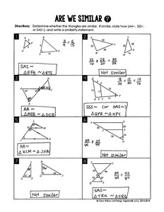 Triangle similarity determination practice