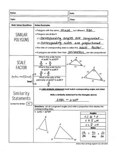 Similar polygons and scale factor