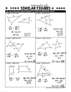 Practice with similar figures and side lengths