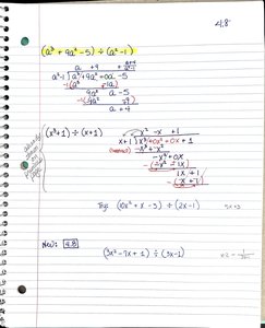 Division with Higher Degree Polynomials