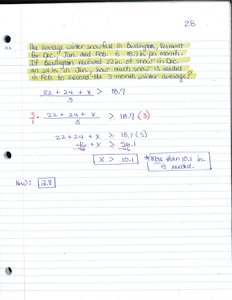 Application of inequalities in real-world context