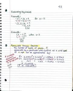 Evaluating polynomials