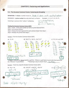 Finding GCF and factoring examples