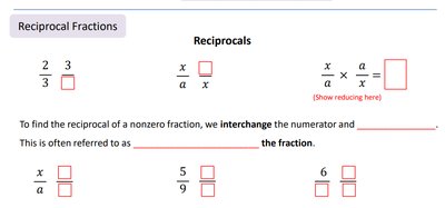 Dividing fractions step-by-step
