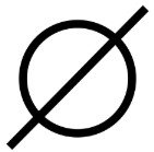 Empty set symbol