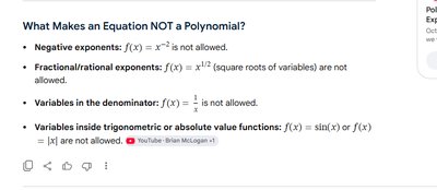 Polynomial degree classification and restrictions