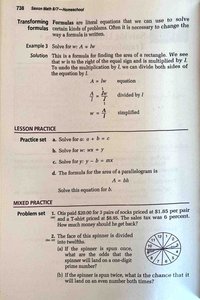 Transforming formulas example