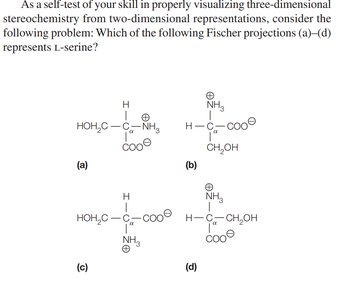 Chirality comparison: alanine vs glycine