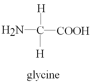 Structure of glycine
