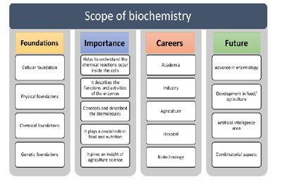 Scope of biochemistry: foundations, importance, careers, future