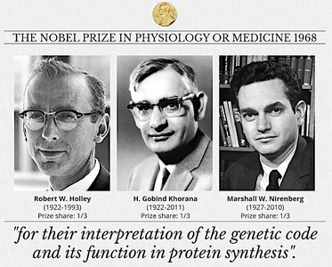 Nobel Prize for genetic code discovery