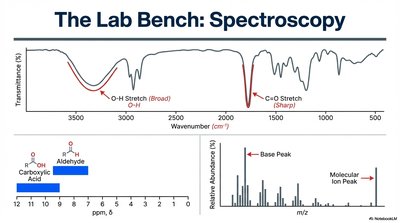 Spectroscopy: IR, NMR, and mass spectrometry