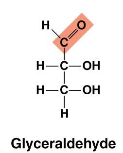 Structure of glyceraldehyde