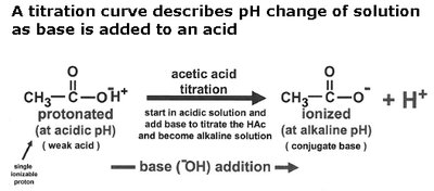 Acid titration and pH change