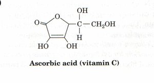 Structure of ascorbic acid (vitamin C), required for hydroxyproline formation in collagen