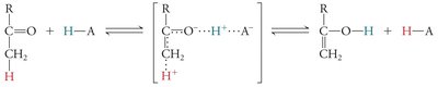 Acid catalysis mechanism