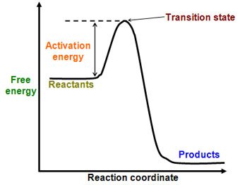 Activation energy and reaction coordinate diagram