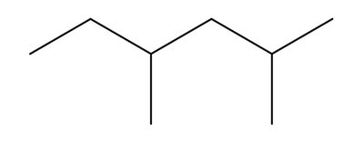 Bond line structure of an organic molecule
