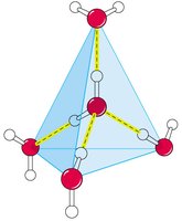 Tetrahedral hydrogen bonding in water