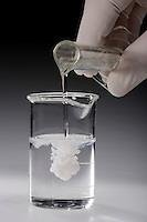 Precipitation of protein by salting out