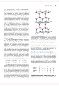 Hydrogen bonding in ice and water