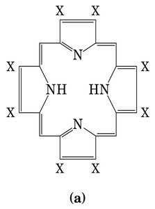 Porphyrin ring structure