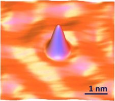 STM image of a single atom