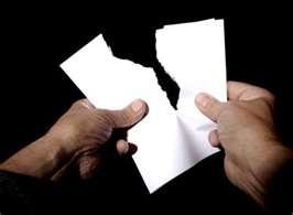 Tearing a piece of paper