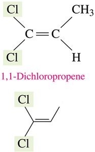 cis-2-Butene and trans-2-Butene molecular models