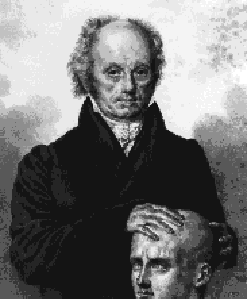 Franz Joseph Gall practicing phrenology