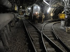 Photo of a subsurface coal mine