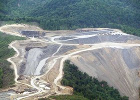 Photo of mountaintop removal mining