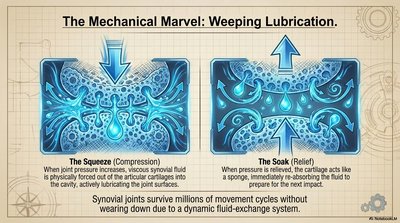 Weeping Lubrication: Synovial Joint Fluid Exchange