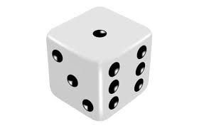 A six-sided die, used to illustrate probability and expected outcomes in a chi-square test
