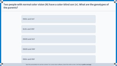Genotype question about color blindness inheritance