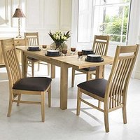 Wooden dining table and chairs