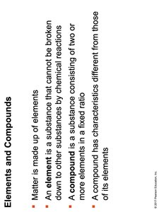 Elements and Compounds