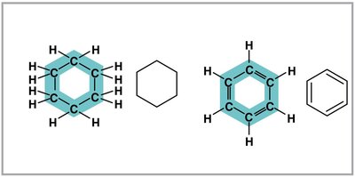 Hydrocarbon rings: Cyclohexane and Benzene