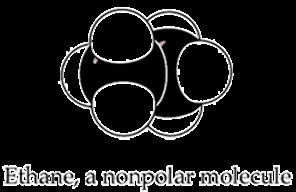 Ethane, a nonpolar molecule
