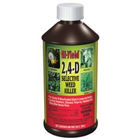 Bottle of synthetic auxin herbicide used to kill dicot weeds.