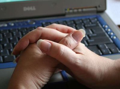 Hand clasping example