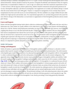 Sickle cell anemia effects and complications