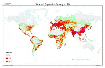 Historical population density map
